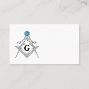 Freemasonry lodge of the state of New York Business Card