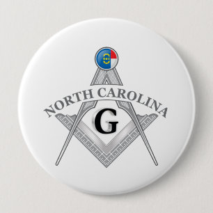 Freemasonry lodge of the state of North Carolina 10 Cm Round Badge