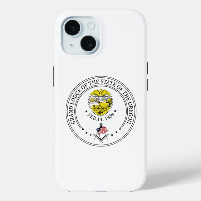 Freemasonry lodge of the state of Oregon Case-Mate iPhone Case (Back)