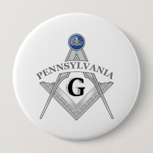 Freemasonry lodge of the state of Pennsylvania 10 Cm Round Badge