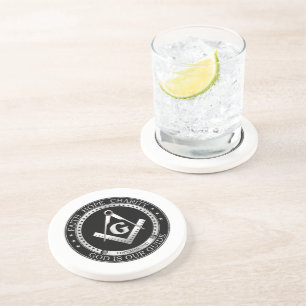 Freemasonry seal coaster