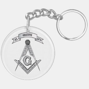 Freemasonry sign key ring