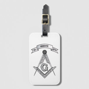 Freemasonry sign luggage tag