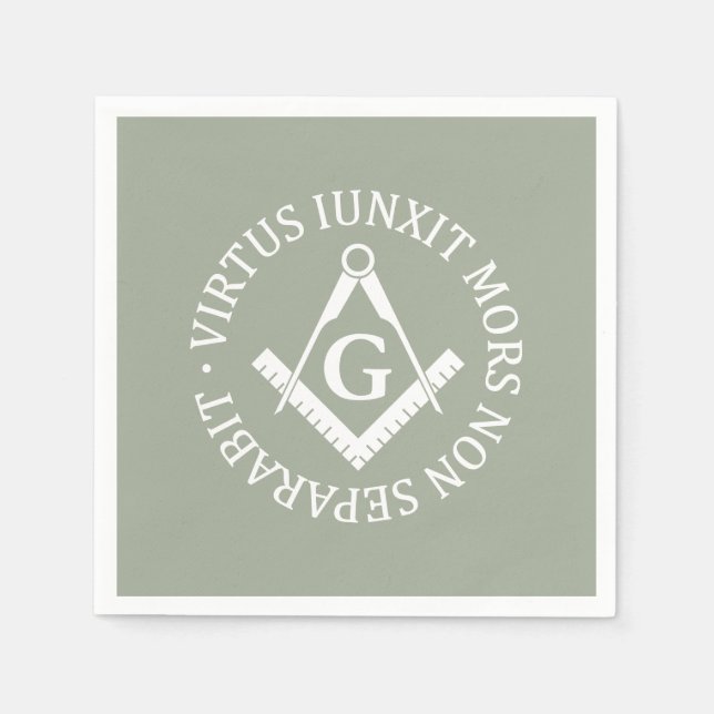 Freemasonry sign napkin (Front)