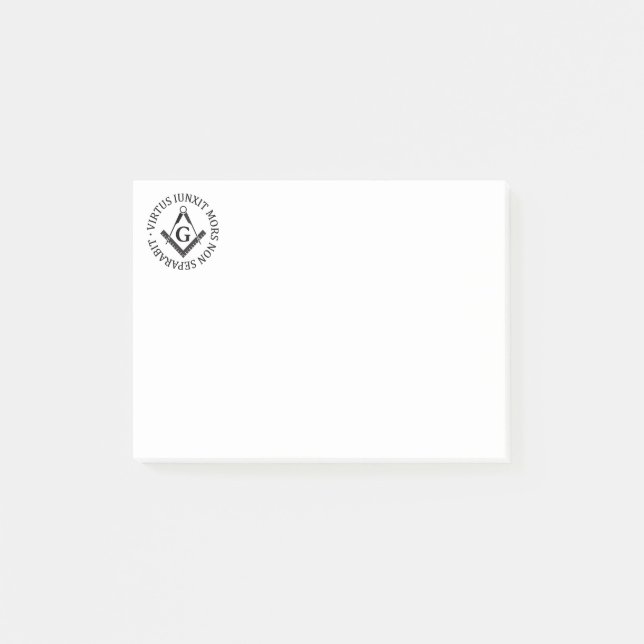 Freemasonry sign post-it notes (Front)
