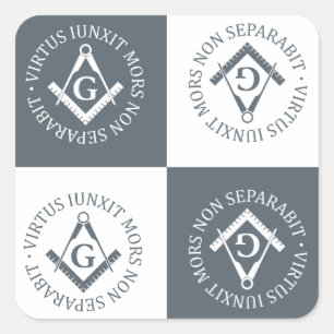 Freemasonry sign square sticker