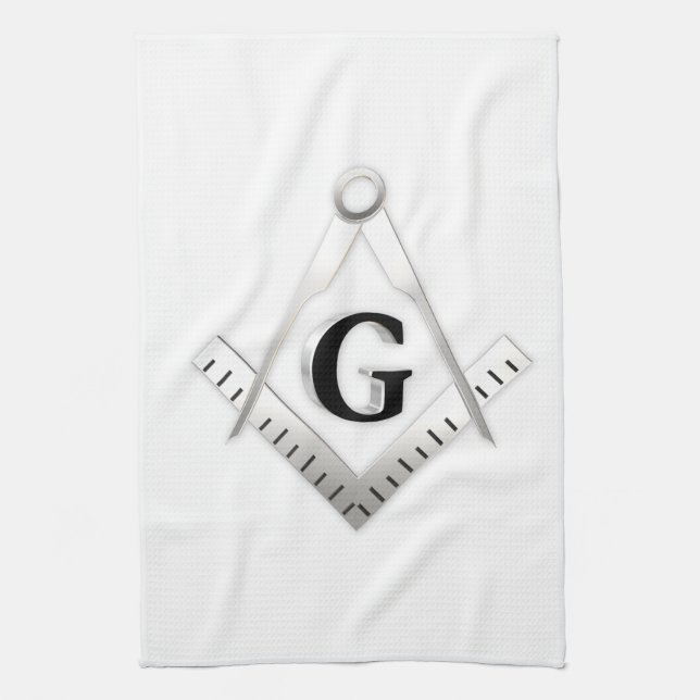 Freemasonry sign tea towel (Vertical)
