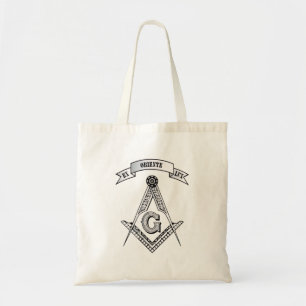 Freemasonry sign tote bag