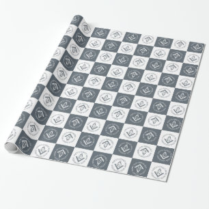 Freemasonry sign wrapping paper