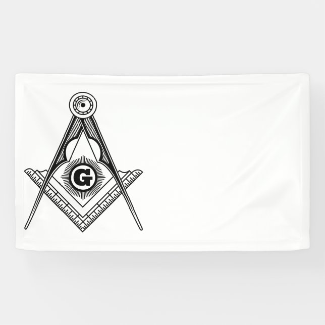 Freemasonry symbol banner (Horizontal)