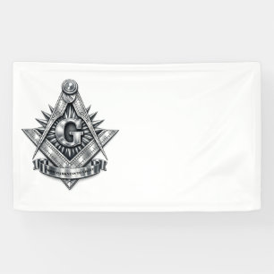 Freemasonry symbol banner