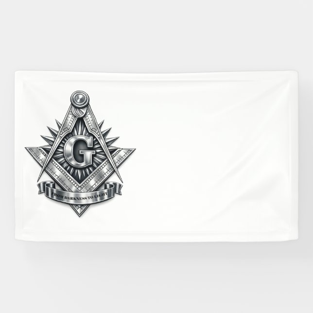 Freemasonry symbol banner (Horizontal)