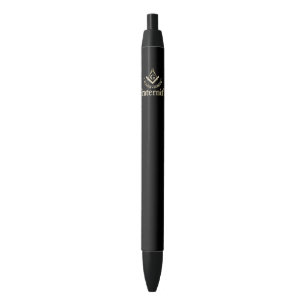 Freemasonry symbol black ink pen
