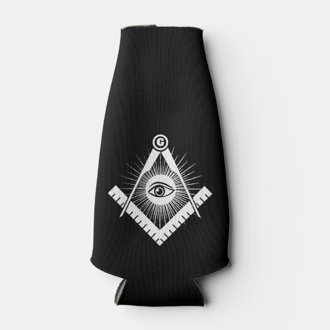 Freemasonry symbol bottle cooler (Front)
