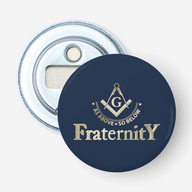 Freemasonry symbol bottle opener (Front)
