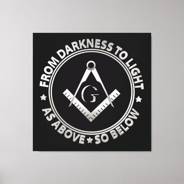 Freemasonry symbol canvas print (Front)