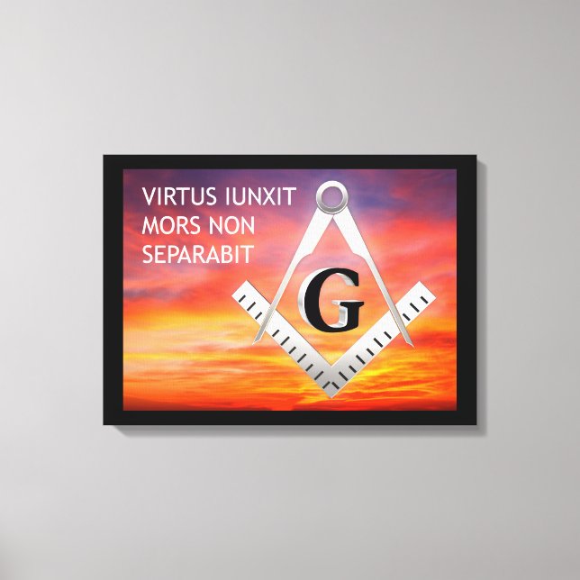 Freemasonry symbol canvas print (Front)