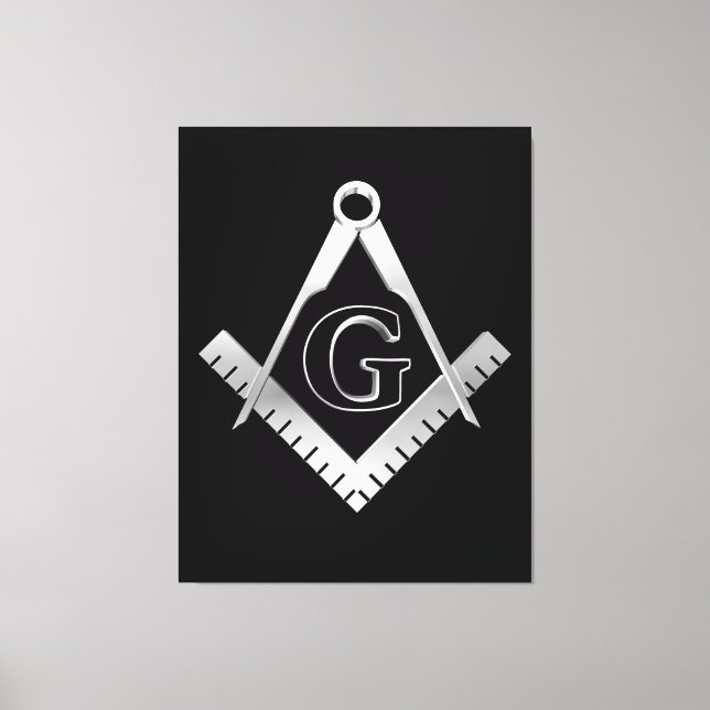 Freemasonry symbol canvas print (Front)