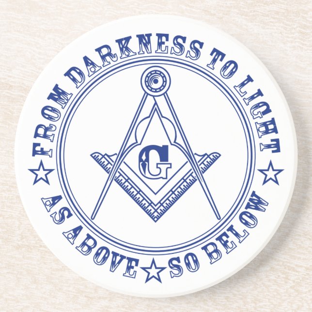 Freemasonry symbol coaster (Front)