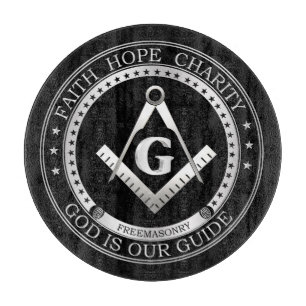 Freemasonry symbol cutting board