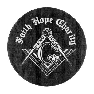 Freemasonry symbol cutting board