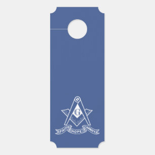 Freemasonry symbol door hanger
