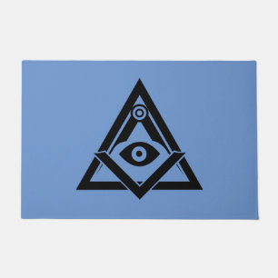 Freemasonry symbol doormat
