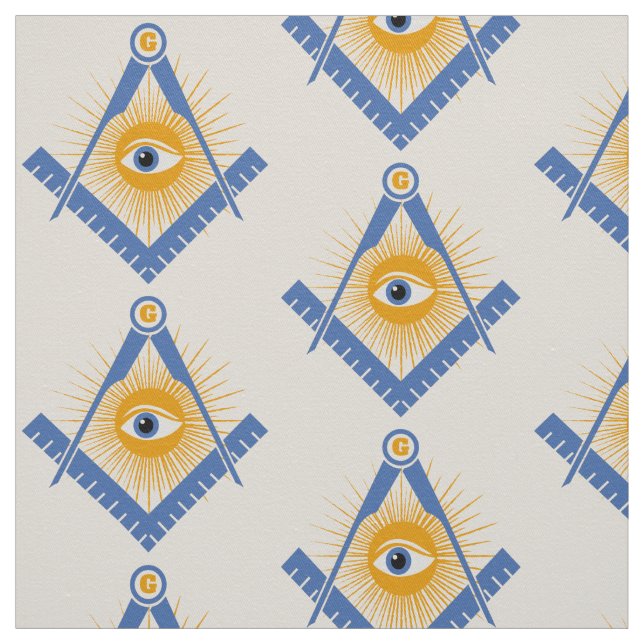 Freemasonry symbol fabric (Swatch)