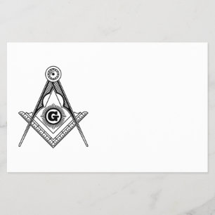 Freemasonry symbol flyer