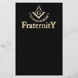 Freemasonry symbol flyer