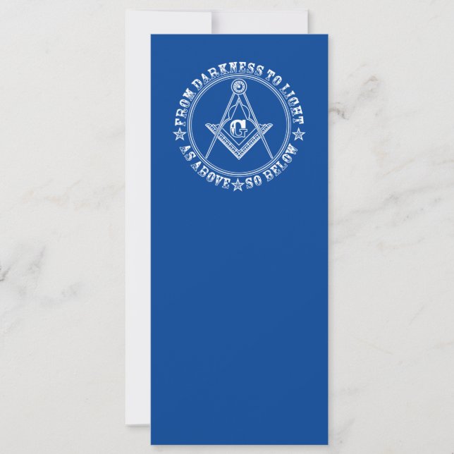 Freemasonry symbol invitation (Front)