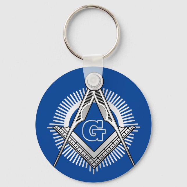 Freemasonry symbol key ring (Front)