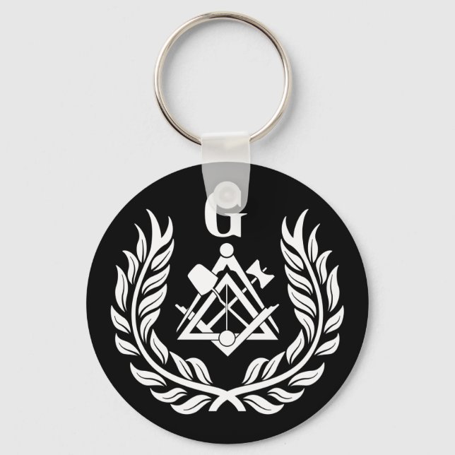 Freemasonry symbol key ring (Front)