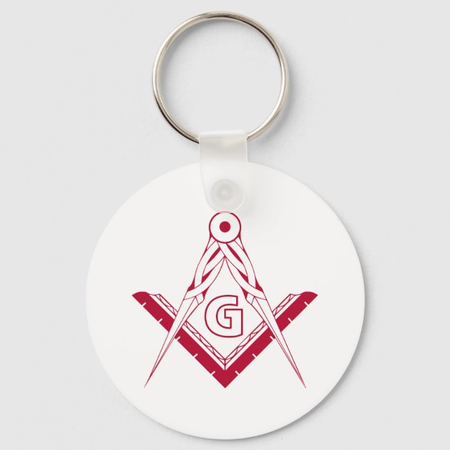Freemasonry symbol key ring (Front)