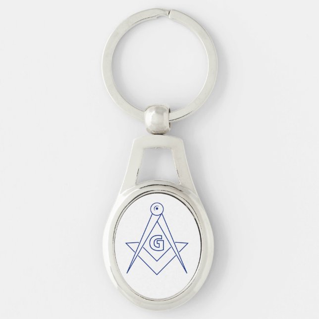 Freemasonry symbol key ring (Front)