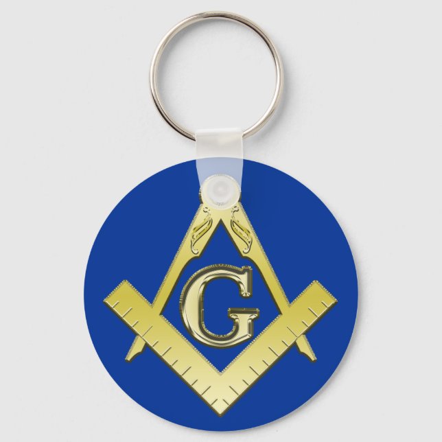 Freemasonry Symbol Keychain (Front)