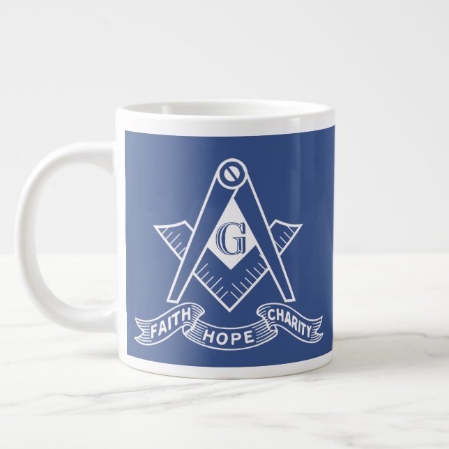 Freemasonry symbol large coffee mug (Left)