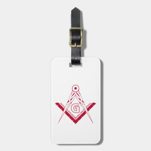 Freemasonry symbol luggage tag