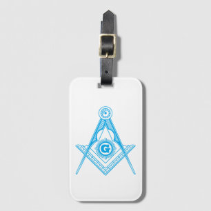 Freemasonry symbol luggage tag