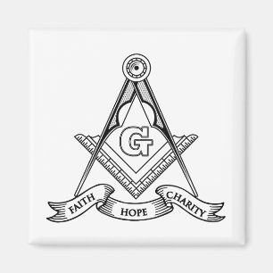 Freemasonry symbol magnet