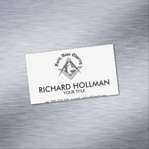 Freemasonry symbol magnetic business card