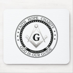 Freemasonry symbol mouse pad