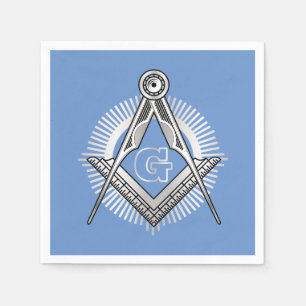 Freemasonry symbol napkin