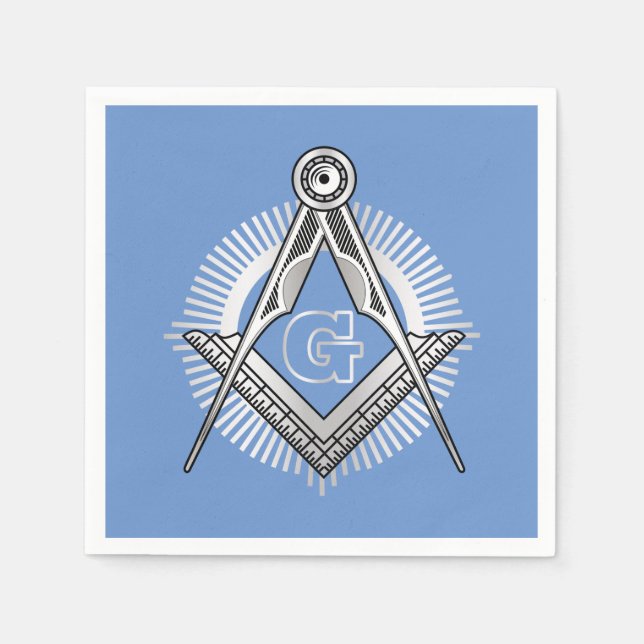 Freemasonry symbol napkin (Front)