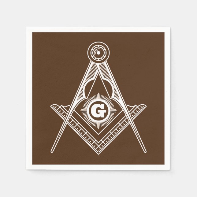 Freemasonry symbol napkin (Front)