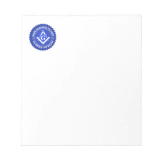 Freemasonry symbol notepad