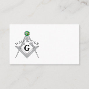 Freemasonry symbol of the state of Washington Business Card