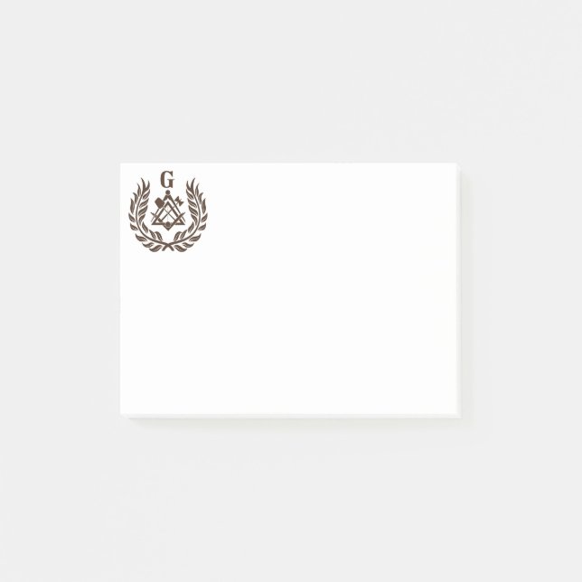 Freemasonry symbol post-it notes (Front)