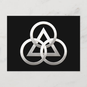 Freemasonry symbol postcard