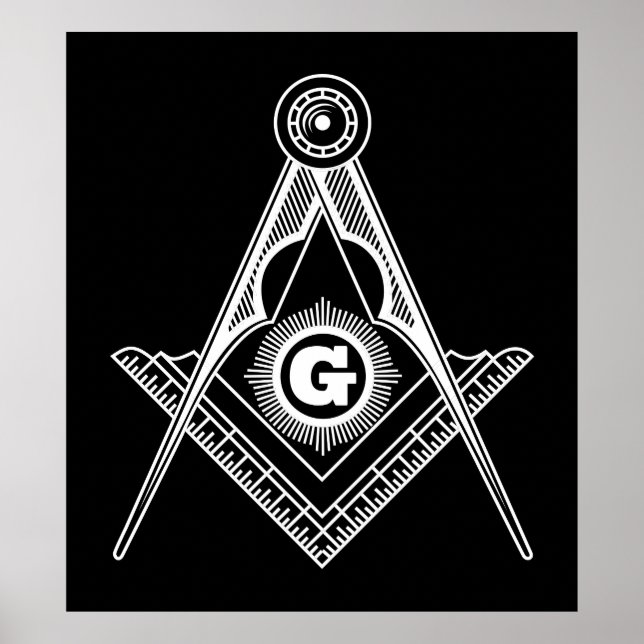 Freemasonry symbol poster (Front)